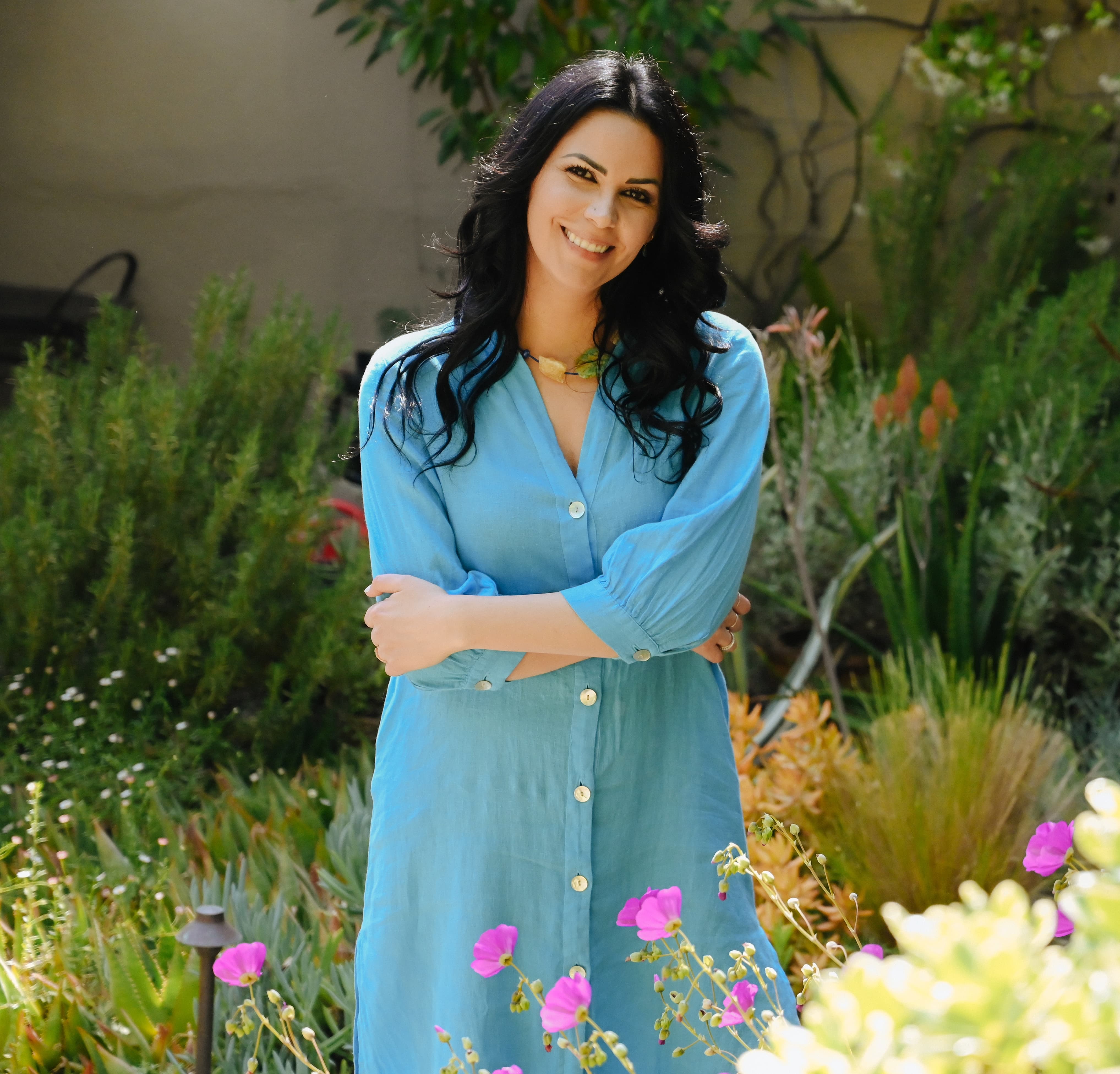 Silvy Khoucasian, relationship coach, smiling warmly